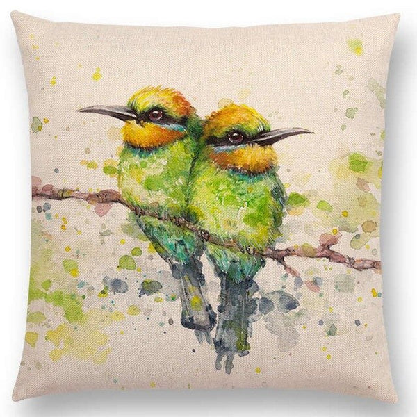 Watercolor Butterflies -- Floral cushion covers Pillow case (double bird)