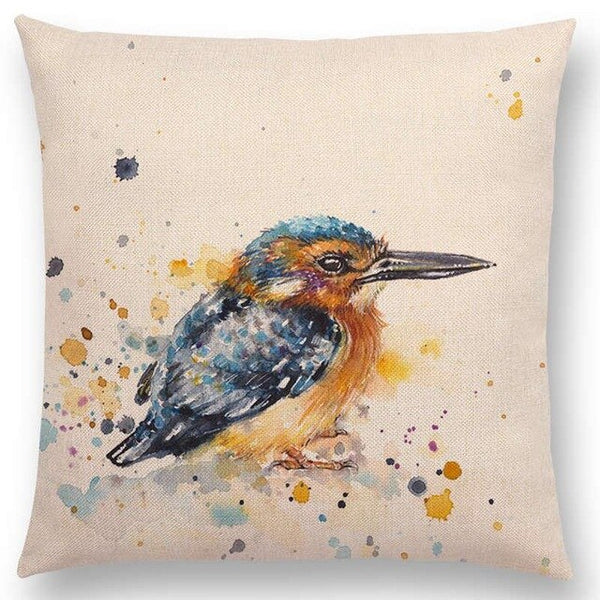Watercolor Butterflies -- Floral cushion covers Pillow cases (kingfisher)
