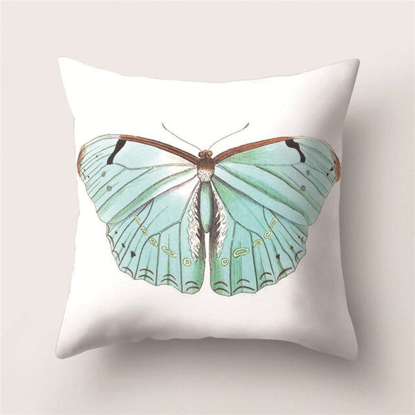 Butterfly Printing Pillow Case Sofa Waist Throw Cushion Cover fundas cojines decorativos decorative pillows