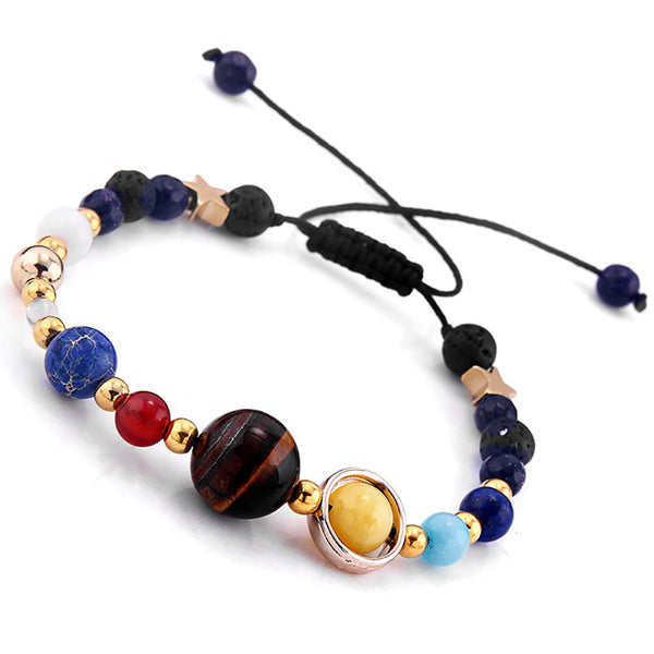 solar system charm bracelet, pull string version, main view